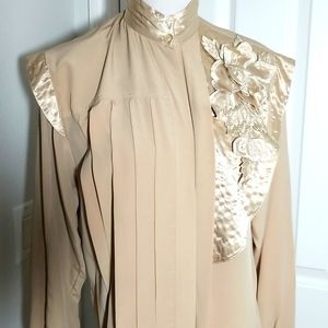 Lillie Rubin's Vintage Blouse 4 Beading on Applique